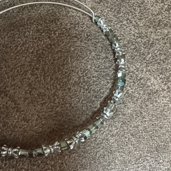 Alex and Ani Silver and Gray Beaded Bracelet - Picture 3 of 3